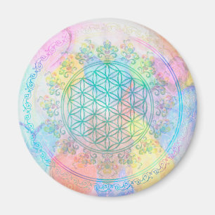 Blume des Lebens / Blume des Lebens - Liebe Herz Magnet