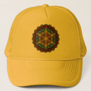 BLUME DES LEBENS / Blume des Lebens - Mandala III Truckerkappe