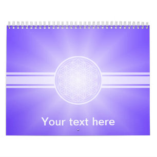 Blume des Lebens / Blume des Lebens - weißes Trans Kalender