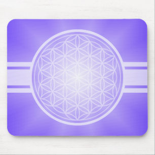 Blume des Lebens / Blume des Lebens - weißes Trans Mousepad