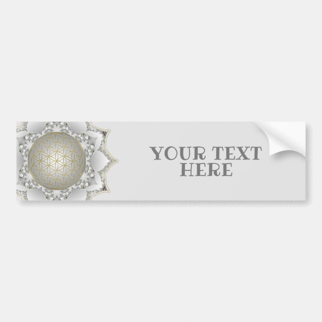 Blume des Lebens - Blüten Mandala 1 Autoaufkleber (Vorne)