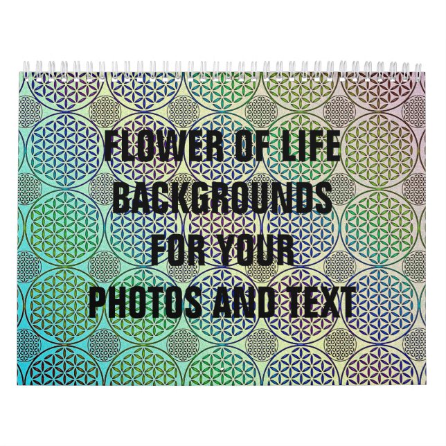 Blume des Lebens - Briefmarke Grunge Muster 2 Kalender (Titelbild)