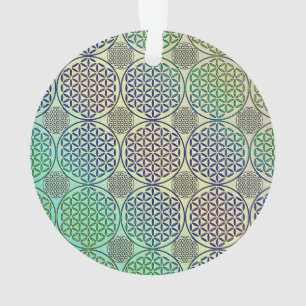 Blume des Lebens - Briefmarke Grunge Muster 2 Ornament