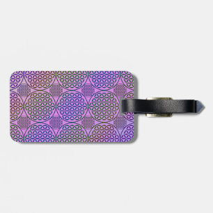 Blume des Lebens - Briefmarke Grunge Muster 3 Gepäckanhänger