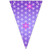 Blume des Lebens - Briefmarke nahtlos - violett
