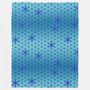 Blume des Lebens - Briefmarke - nahtloses Muster - Fleecedecke