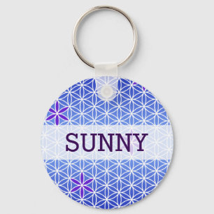 Blume des Lebens - Briefmarke - nahtloses Muster - Schlüsselanhänger