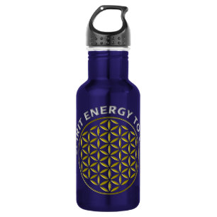 BLUME DES LEBENS - Briefmarke - SPIRITUELLE ENERGI Trinkflasche