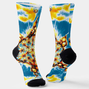 Blume des Lebens - Bunte Wege 5 Socken