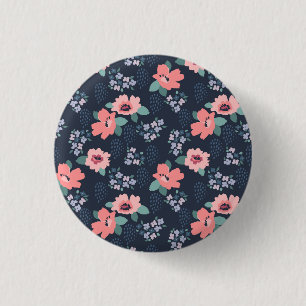 Blume des Lebens Button