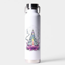 Blume des Lebens, Chakra, Göttin trinken Wasserfla Trinkflasche