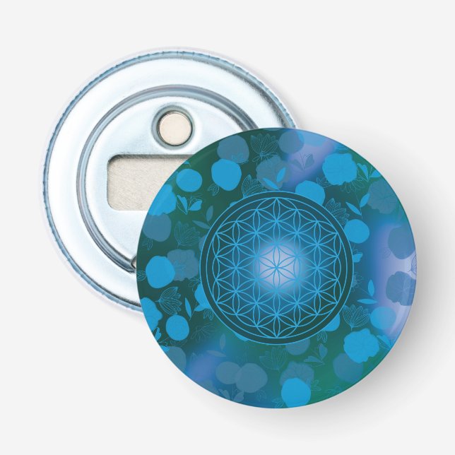 Blume des Lebens, Chakra, Zen, Flaschenöffner (Vorderseite)