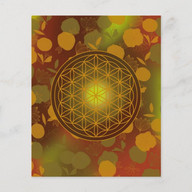Blume des Lebens, Chakra, Zen, Flyer (Vorne)
