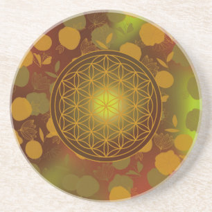Blume des Lebens, Chakra, Zen, Getränkeuntersetzer
