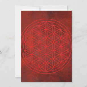 Blume des Lebens, Chakra, Zen, heilige Geometrie, Einladung