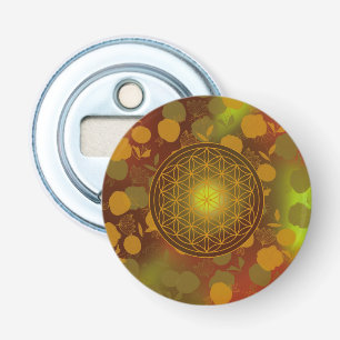 Blume des Lebens, Chakra, Zen, heilige Geometrie, Flaschenöffner