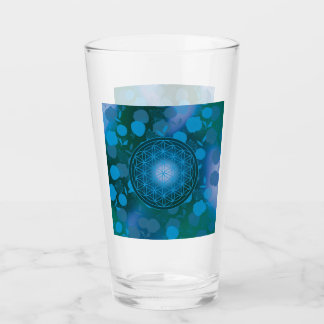 Blume des Lebens, Chakra, Zen, heilige Geometrie, Glas