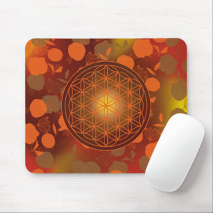 Blume des Lebens, Chakra, Zen, heilige Geometrie, Mousepad