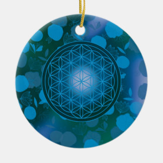 Blume des Lebens, Chakra, Zen, Keramik Ornament