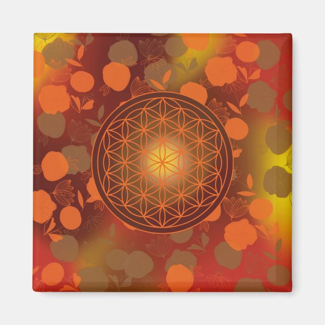 Blume des Lebens, Chakra, Zen, Magnet (Vorne)