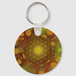 Blume des Lebens, Chakra, Zen, Schlüsselanhänger