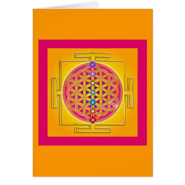 BLUME des LEBENS - Chakras Yantra (Vorne)