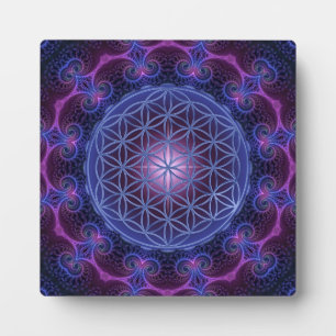 BLUME des Lebens/des Lebens des Lebens Mandala II Fotoplatte