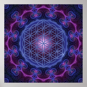 BLUME des Lebens/des Lebens des Lebens Mandala II Poster