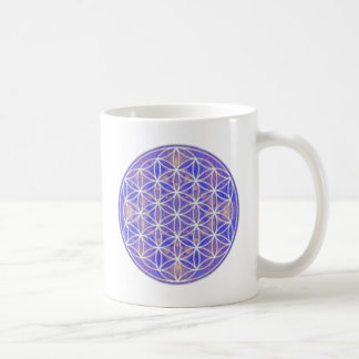Blume des Lebens (Farbe 3) Kaffeetasse