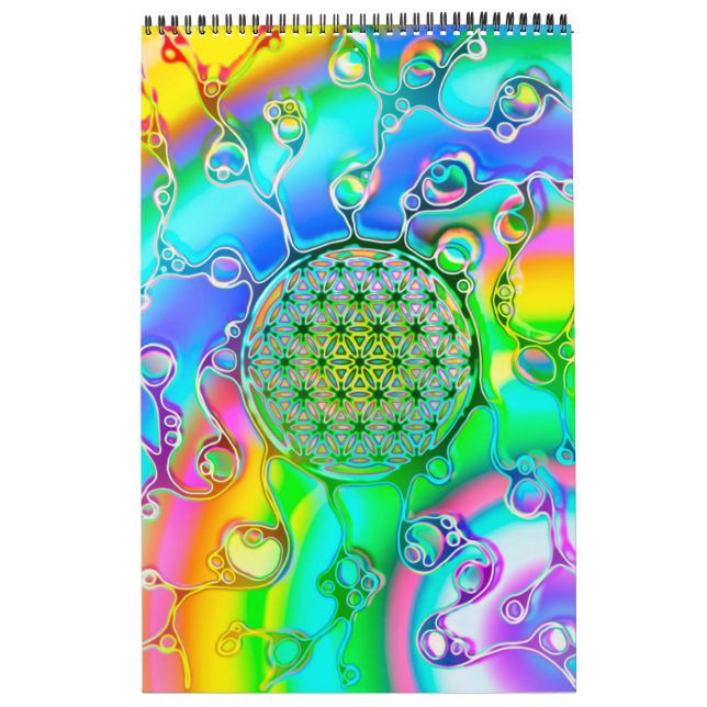 Blume des Lebens - farbenfroh 1 Kalender (Titelbild)