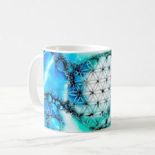 Blume des Lebens - farbenfroh 2 Kaffeetasse