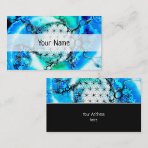 Blume des Lebens - farbenfroh 2 Visitenkarte