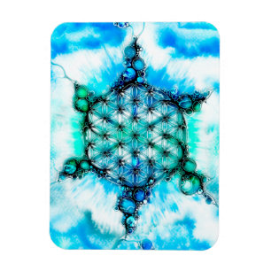 Blume des Lebens - farbenfroh 3 Magnet
