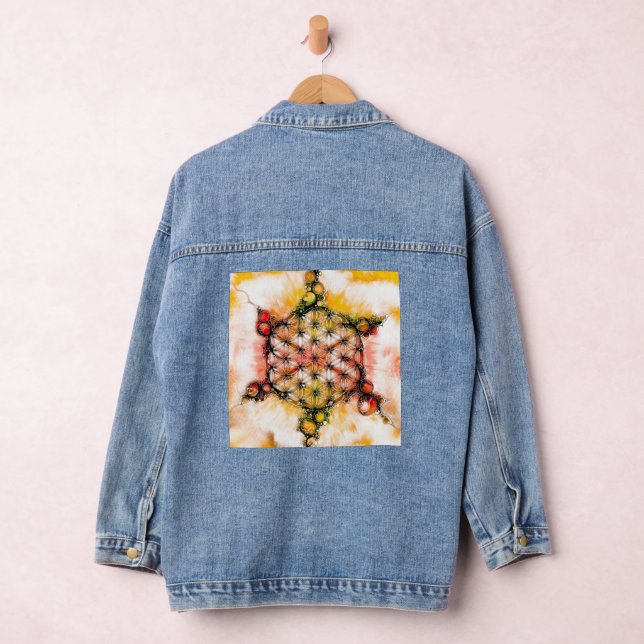 Blume des Lebens - farbenfroh 4 Jeansjacke (Hangar)