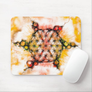 Blume des Lebens - farbenfroh 4 Mousepad