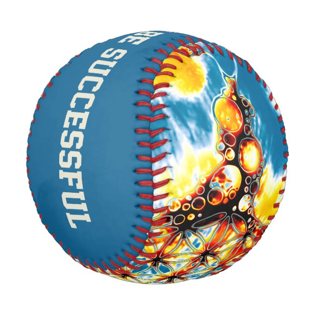 Blume des Lebens - farbenfroh 5 Baseball (Schrägansicht)