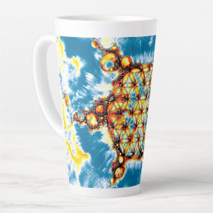 Blume des Lebens - farbenfroh 5 Milchtasse