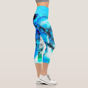 Blume des Lebens - Farbige Wege 2 Capri Leggings