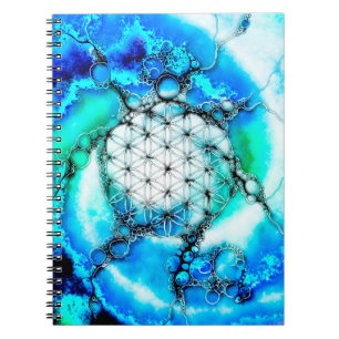 Blume des Lebens - Farbige Wege 2 Notizblock