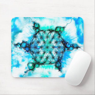 Blume des Lebens - Farbige Wege 3 Mousepad