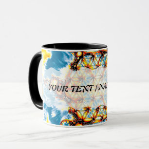 Blume des Lebens - Farbige Wege 5 Tasse