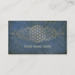 Blume des Lebens / Flower of Life - vintage IX Visitenkarte