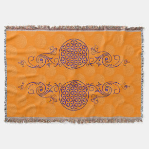 Blume des Lebens / Flower of Life - vintage V Decke