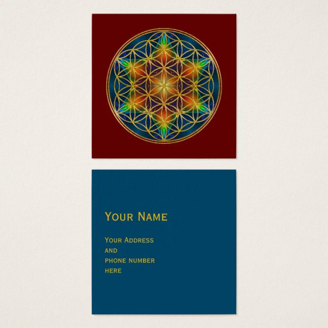 BLUME DES LEBENS - Fraktal Blossom 1 (Vorne & Hinten)