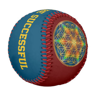 BLUME DES LEBENS - Fraktale Blüte 1 Baseball