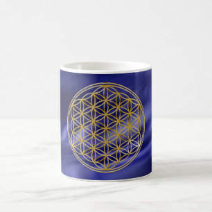 Blume des Lebens Gold, klein Kaffeetasse