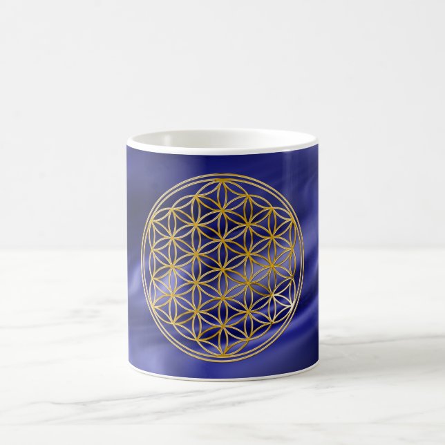 Blume des Lebens | Gold, klein Kaffeetasse (Mittel)