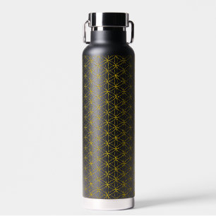 BLUME DES LEBENS - goldenes Muster Trinkflasche
