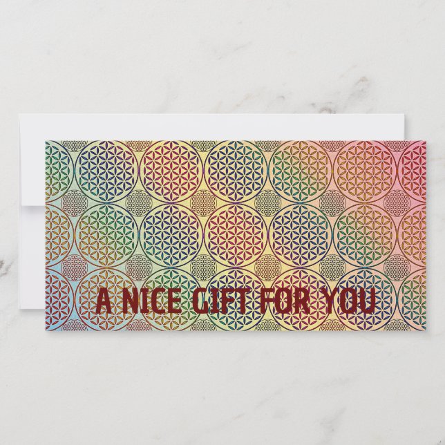 BLUME DES LEBENS - Grunge Muster 1 (Vorderseite)