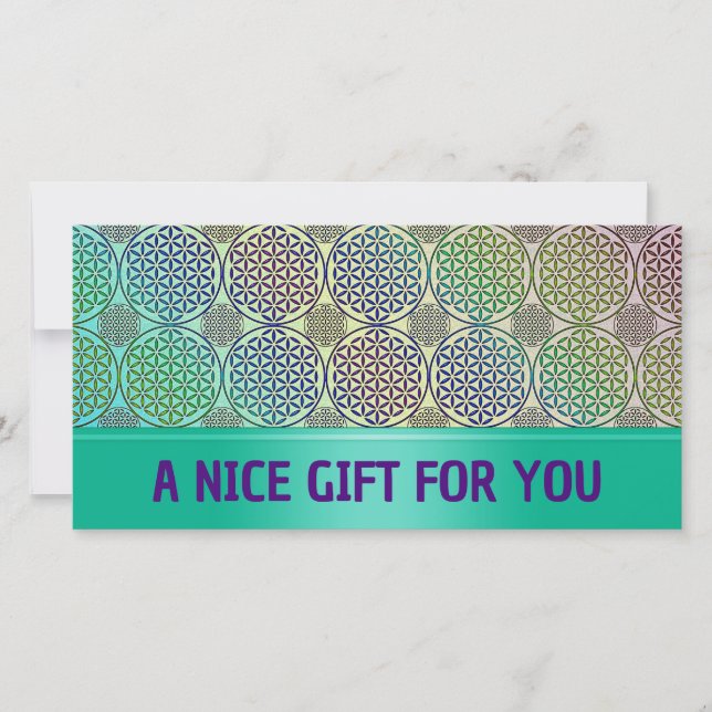 BLUME DES LEBENS - Grunge Muster 2 (Vorderseite)